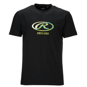 ローリングス Rawlings ＜超伸＞オーバルR 半袖Tシャツ Tシャツ Apparel 23FW (AST13F04-B)｜pitsports-annex