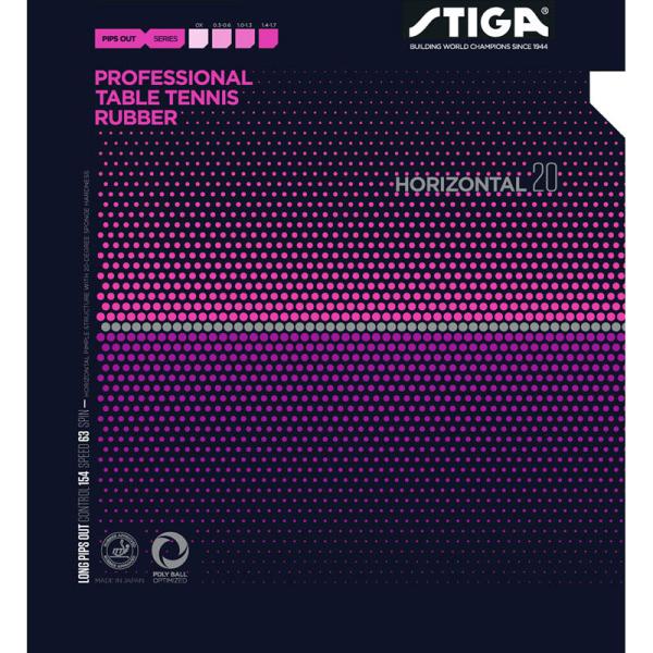 STIGA(スティガ) 粒高ラバー HORIZONTAL 20 OX(ホリゾンタル 20 OX) R...