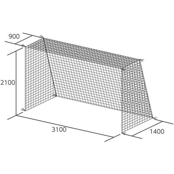 トーエイライト TOEI LIGHT ハンドゴールネット(ケン) ハントドッチネット (b2063)