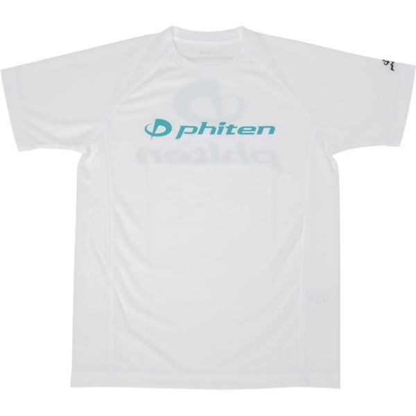 ファイテン PHITEN RシャツSPハンソデ WH/Bグリーン XO ボディケア 半袖Tシャツ (...