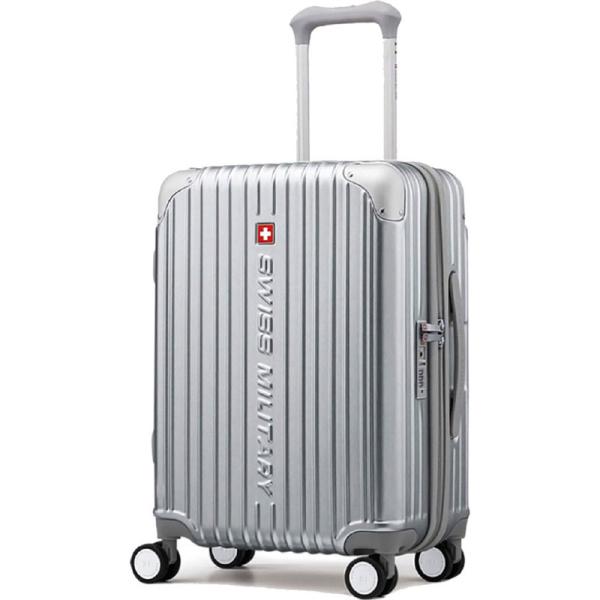 SWISS MILITARY(スイスミリタリー) CYGNUS スーツケース 55cm シルバー カ...
