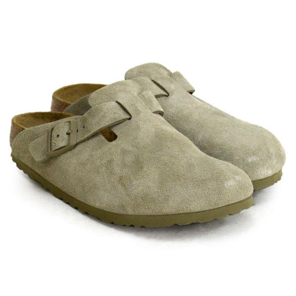 ビルケンシュトック BIRKENSTOCK  Boston ボストン Faded Khaki スエー...