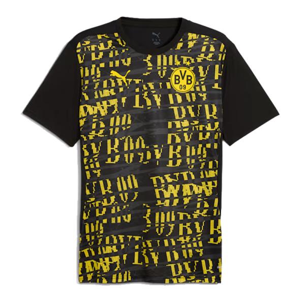 プーマ PUMA  BVB メンズ 2024-25 ドルトムント プレマッチ 半袖 シャツ  サッカ...