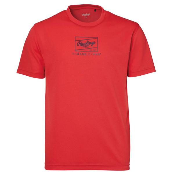ローリングス Rawlings ジュニア パッチロゴプリントTシャツ ジュニアTシャツ レッド 24...