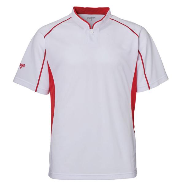 ローリングス Rawlings セカンダリーシャツ チームTシャツ ホワイト/レッド 24SS AT...