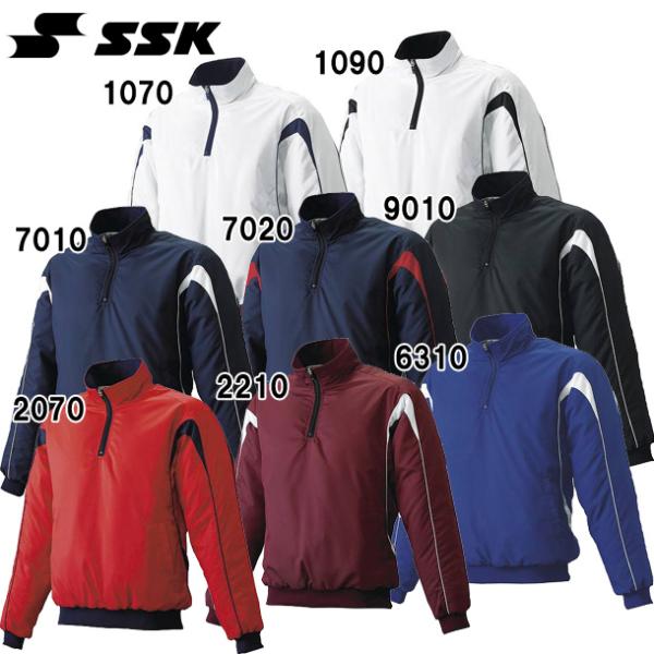 エスエスケイ SSK 蓄熱プレジャン・ハーフZIP長袖・中綿 グランドコート 野球用品 (BWP10...