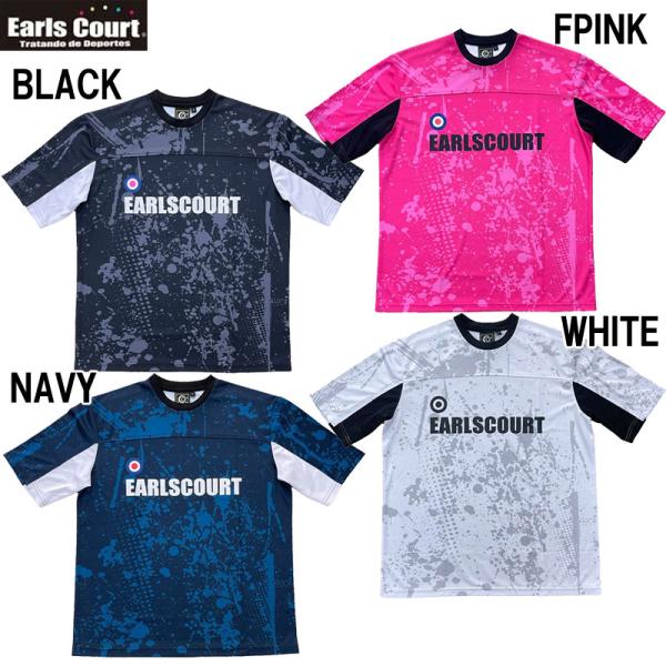 アールズコート Earls court ペイント柄切替トップ サッカー プラクティスシャツ プラシャ...