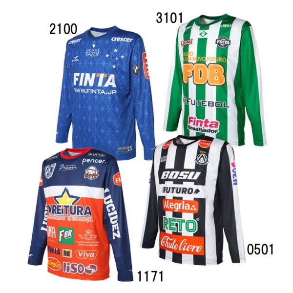 FINTA フィンタ  レコルダーレL/Sグラフィックプラシャツ  サッカー プラクティスシャツ 大...