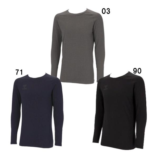 ヒュンメル hummel  あったか丸首インナーシャツ プラス  アンダー(インナー)シャツ  24...