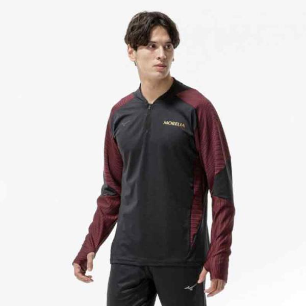 ミズノ MIZUNO モレリア トレーニングトップ サッカー フットサル ウエア ウォームアップ シ...