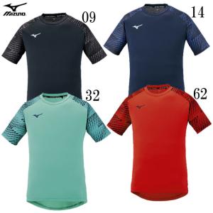 ミズノ MIZUNO メッシュフィールドシャツ サッカー プラクティスシャツ 21SS(P2MA1041)｜pitsports-plus