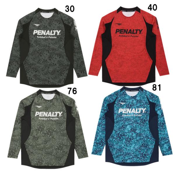 ペナルティ penalty  プロ ウォームフリースプラシャツ 長袖  フットサル サッカー ウェア...