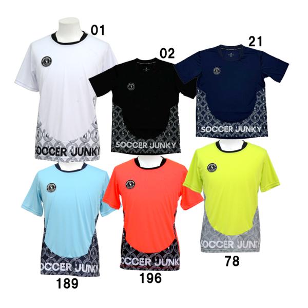 サッカージャンキー SOCCER JUNKY  術式反転 (赫) ワークアウトシャツ  フットサル ...