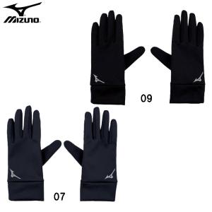 ミズノ MIZUNO 防風手袋(タッチパネル対応) トレーニングウェア(メンズ)