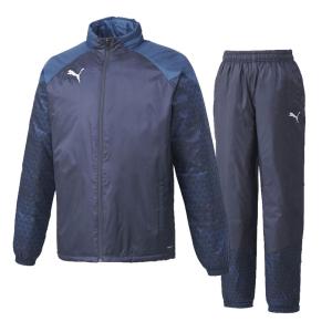 PUMA(プーマ)  TEAMCUP パデットジャケット・パンツ  サッカー ウインドブレーカー 上下セット  (658814/658815)｜pitsports