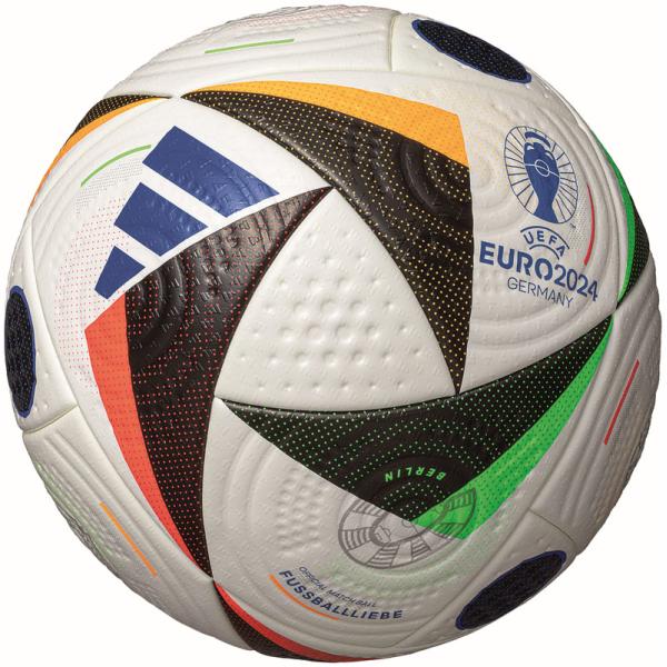 アディダス adidas  フースバルリーベ プロ 5号球 UEFA EURO2024 公式試合球 ...
