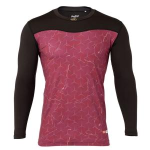 ローリングス Rawlings パワーストレッチアンダーシャツ（裏起毛） 長袖アンダー Apparel 23FW (ASU13F01-B/MUL)｜pitsports