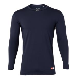 ローリングス Rawlings 長袖パワーストレッチアンダーシャツ（裏起毛） 長袖アンダー Apparel 23FW (ASU13F03-N)｜pitsports