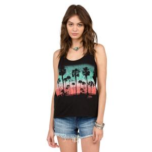 ボルコム VOLCOM Speed Up Ringer Tank S S BASIC TEES WOMENS B3511701-BLK