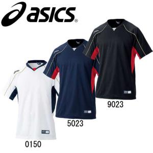 アシックス asics ベースボールTシャツ ベースボールシャツ 野球ウェア (BAD009)14SS｜pitsports