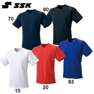 エスエスケイ SSK VネックTシャツ ウェア 野球用品 (BT2260)｜pitsports