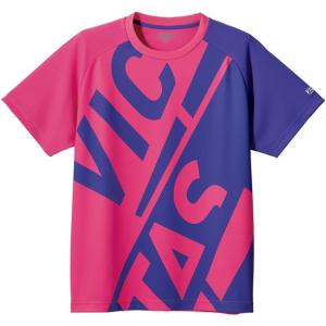 ヴィクタス victas BLOCK LOGO TEE 卓球 半袖Tシャツ (632102-7181)｜pitsports