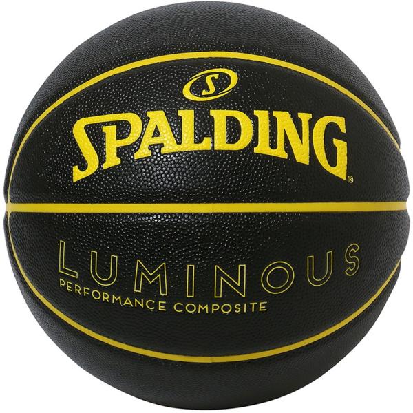 spalding(スポルディング) ルミナス コンポジット ブラック/イエロー バスケット競技ボール...