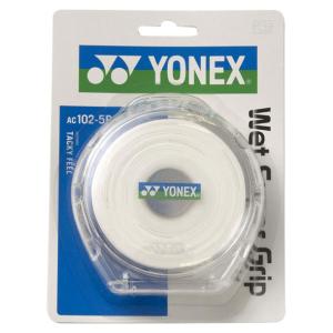 ヨネックス YONEX ウェットスーパーグリップ5本パック(5本入) テニスグッズ (AC1025P-011)｜pitsports