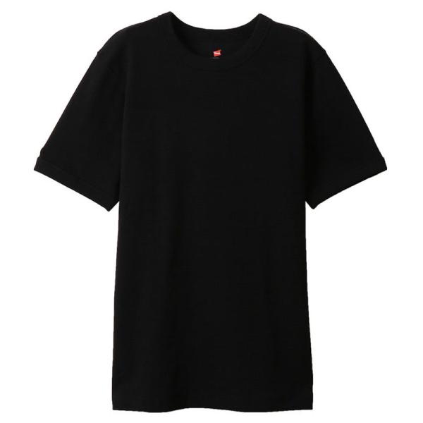 ヘインズ hanes RIB S/S T-SHIRT UNDERWEAR MENS ウェア(メンズ・...