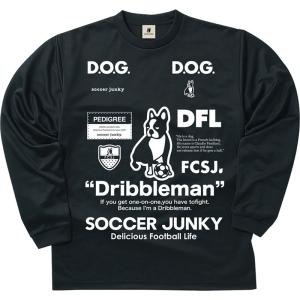 soccerjunky(サッカージャンキー) ロングDRYTEE DRIBBLEMAN フットサル長袖 Tシャツ (sj23d12-2)｜pitsports