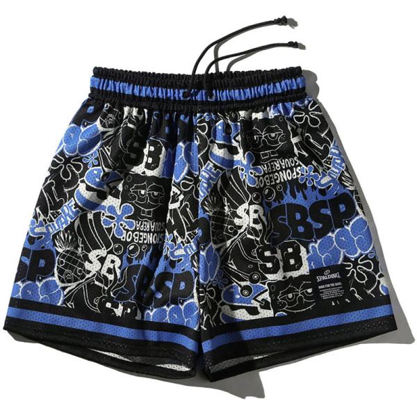 SPALDING スポルディング ジャージーショーツ スポンジ・ボブ グラフィティ バスケットボール...