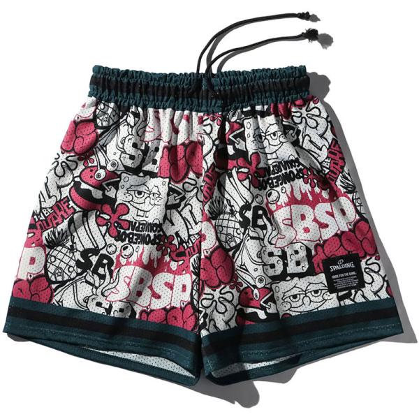 SPALDING スポルディング ジャージーショーツ スポンジ・ボブ グラフィティ バスケットボール...