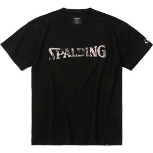 spalding(スポルディング) Tシャツ ボールプリント ロゴ バスケット 半袖Tシャツ (smt23122-1000)｜pitsports