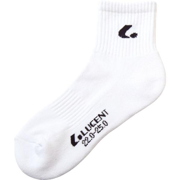 ルーセント LUCENT LUCENT ワンポイントソックス W BK テニスソックス (xln28...