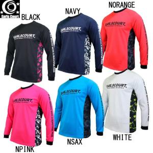 アールズコート Earls court CAMO柄サイド切替ロングプラシャツ サッカー フットサル ウェア プラシャツ 長袖 20FW