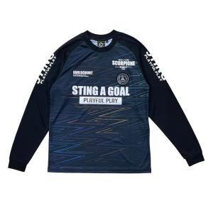 アールズコート Earls court  Jr STINGジグザグロングトップ 長袖  ジュニア サッカー プラクティスシャツ  22FW
