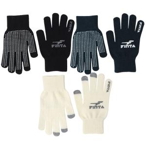 フィンタ FINTA ニットグローブ スマートタッチ  サッカー フットサル 手袋 冬用手袋  24FW (FT3509)｜ピットスポーツ ヤフー店