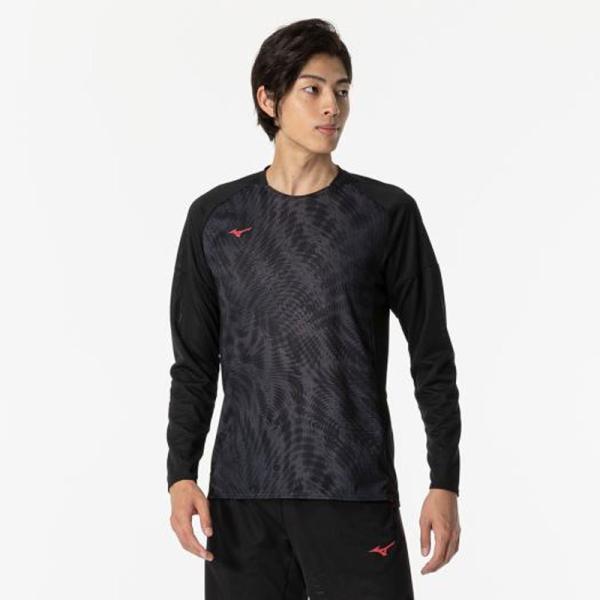 ミズノ MIZUNO 汗処理/通気 ドライエアロフローTシャツ 長袖 トレーニング メンズ Ｔシャツ...