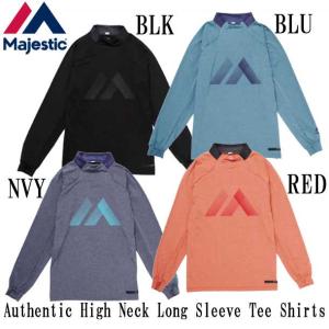 マジェスティック Majestic Authentic High Neck Long Sleeve Tee Shirts 野球ウェア (MK-XM03MAJ0004)｜pitsports