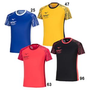 ミズノ MIZUNO  N-XTプラクティスシャツ(半袖/陸上競技) ユニセックス  陸上 ウェア プラクティスウェア Tシャツ  24SS (U2MAB014)｜pitsports