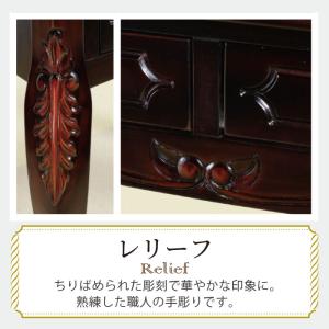 コンソールテーブル 幅90cm フレンチ マホ...の詳細画像4