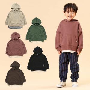 セール35%OFF メール便OK F.O.KIDS エフオーキッズ レイヤード風パーカー 男の子