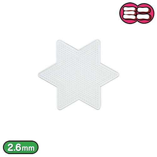 ミニ（2.6mm）アイロンビーズ用ペグボード スモール スター型 9.2×10.5cm CP04