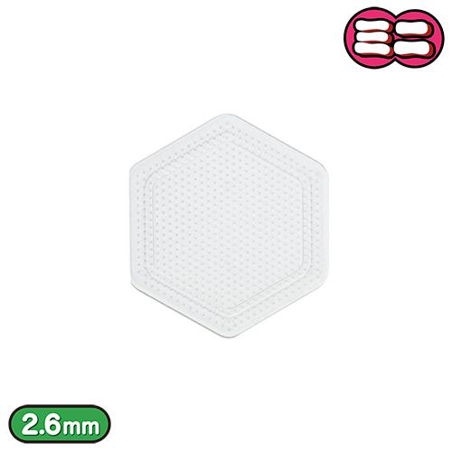 ミニ（2.6mm）アイロンビーズ用ペグボード スモール ヘキサゴン型 8.5×7.5cm CP05