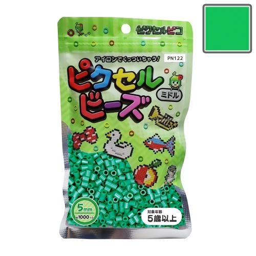 ピクセルビーズ ミドル (5mm)  ドーミーグリーン 1000粒 PN122