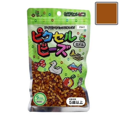 ピクセルビーズ ミドル (5mm)  ゴールド 1000粒 PN41
