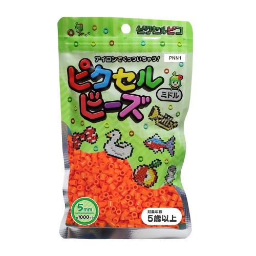 ピクセルビーズ ミドル (5mm)  ネオンオレンジ 1000粒 PNN1
