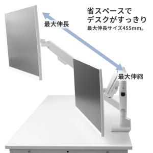 モニターアーム デュアル PS1D Wave ...の詳細画像3