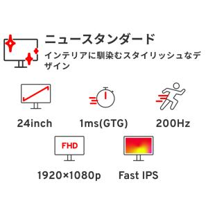 ゲーミングモニター 白 ホワイト ピンク ブル...の詳細画像1
