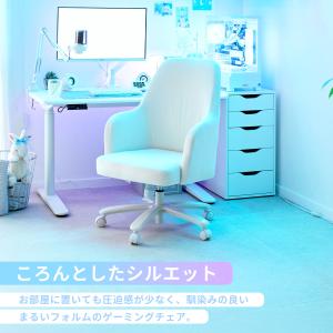 ゲーミングチェア マシュマロチェア ホワイト ...の詳細画像1